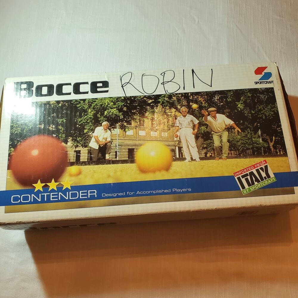 Sportcraft Bocce Ball Complete Set Contender Series Made In Italy